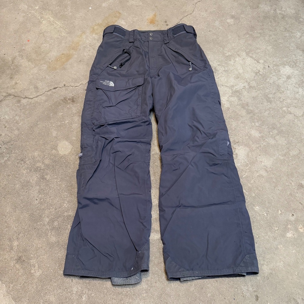 The North Face Ski Pants Mens Small Gray HyVent Insulated Cargo Snowboard T150